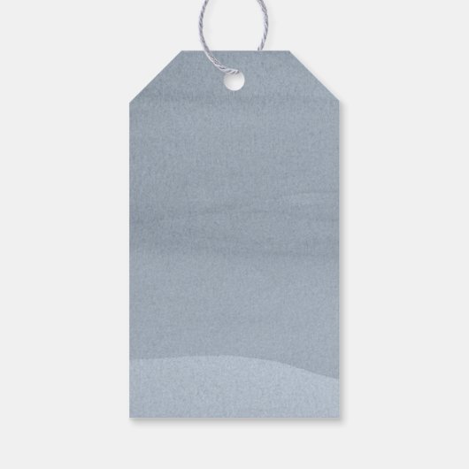 書道フローラありがとうハートブルーID771 ギフトタグ (裏面)