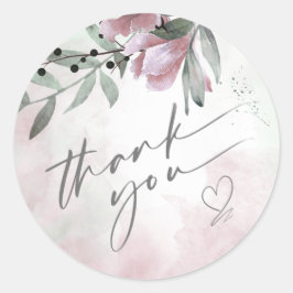 書道フローラありがとうハートメーカーID771 ラウンドシール