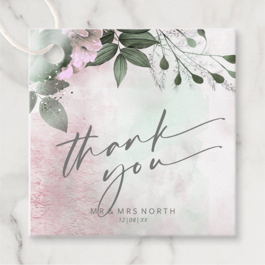 書道フローラありがとうMauve ID771 フェイバータグ (正面)