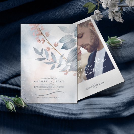 書道フローラほこりっぽい青ID771 セーブザデート