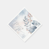 書道フローラダスティブルー夫妻ID771 スタンダードカクテルナプキン (角)