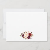 書道フローラブルゴーニュ結婚ーズ サンキューカード (裏面)