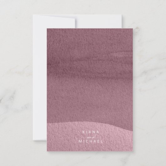 書道フローラリハーサル夕食Mauve ID771 招待状 (裏面)