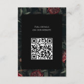 書道フローラ牡丹結婚ゴシック エンクロージャーカード (裏面)