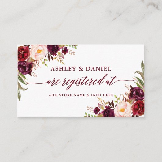 書道フローラ結婚登録部会 エンクロージャーカード (正面)