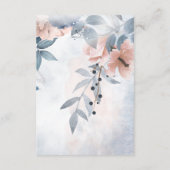 書道フローラ詳細ほこりっぽい青ID771 エンクロージャーカード (裏面)