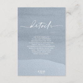 書道フローラ詳細ほこりっぽい青ID771 エンクロージャーカード