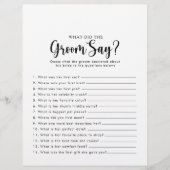 書道ブライダルシャワー新郎は何と言った (正面)