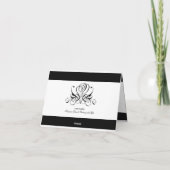 書道ブラックバラ結婚ズ サンキューカード (裏面)