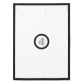 書道ブラックバラ結婚ズ テーブルクロス (正面)