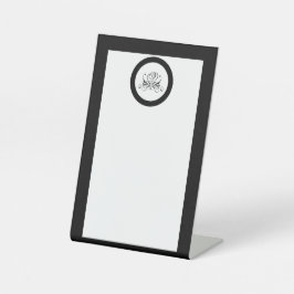 書道ブラックバラ結婚ズ 台座サイン