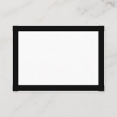 書道ブラックバラ結婚ズ 名刺 (裏面)