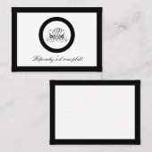 書道ブラックバラ結婚ズ 名刺 (正面/裏面)