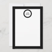 書道ブラックバラ結婚ズ 招待状 (正面)