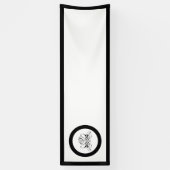 書道ブラックバラ結婚ズ 横断幕 (縦)