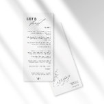 書道ブラックモダンのメニュー結婚を楽しもう メニュー<br><div class="desc">新しいミニマル結婚リストのメニューデザイン。シックなモダンルックのための上品なセリフタイポグラフィと習字を組み合わせた。..白黒のこのデザインは素晴らし、夏エレガント、秋、春カントリークラブや屋外の用結婚意だ。あなたもしは救済質問を持って欲しいか、下のボタンを使用して私(マリア)を使用して、私は幸せです!</div>