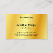 書道ブラック金ゴールドルックテンプレート旧文字 名刺 (裏面)