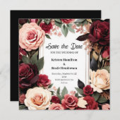 書道ブルゴーニュ美しい セーブザデート (正面/裏面)