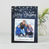 書道ブルーウッドライトインスタントカメラ写真 シーズンカード (スタンド正面)