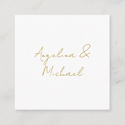 書道プロフェッショナルエレガント金ゴールド色 エンクロージャーカード (正面)