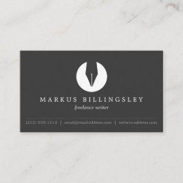 書道ペンNIBロゴ4 (作家またはライター用) 名刺