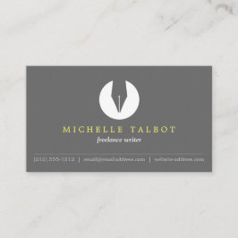 書道ペンNIBロゴ5 (作家またはライター用) 名刺