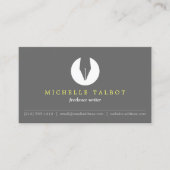 書道ペンNIBロゴ5 (作家またはライター用) 名刺 (正面)