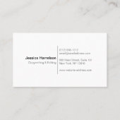 書道ペンNIBロゴI作家またはライター 名刺 (裏面)