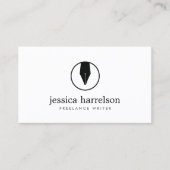 書道ペンNIBロゴI作家またはライター 名刺 (正面)