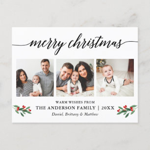 書道ホモダンリークリスマス3枚写真 ポストカード