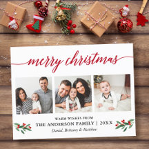 書道ホリモダンー赤クリスマス3写真