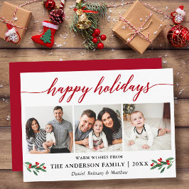 書道ホリモダンー3フォトレッド シーズンカード