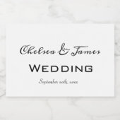 書道ホワイトミニワインきらめくボトルクスト スパークリングワインラベル (シングルラベル)