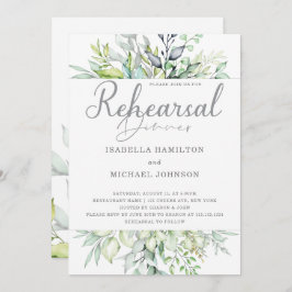 書道ボタニカルリハーサルディナー 招待状