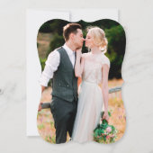 書道マグノリアスバラ結婚写真 招待状 (裏面)