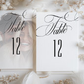 書道ミニマリスト表番号カード 招待状