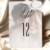 書道ミニマリスト表番号カード 招待状