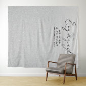書道ミニマルモダン婚約背景 タペストリー (インサイチュ(横))