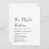 書道ミニマル前夜招待状 招待状 (正面/裏面)