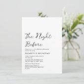 書道ミニマル前夜招待状 招待状 (スタンド正面)