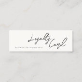 書道ミニマル筆業 ロイヤリティカード (正面)