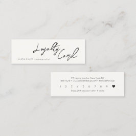 書道ミニマル筆業 ロイヤリティカード