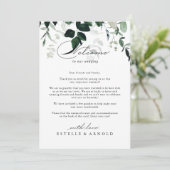 書道ミニマル結婚リストの歓迎レター (スタンド正面)