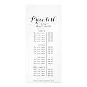 書道ミニマル美しいサロン価格表 ラックカード (正面)
