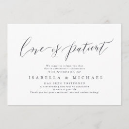 書道ミニモダンマリス結婚トの延期 招待状