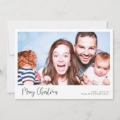 書道メリーお洒落クリスマスの写真 シーズンカード (正面)