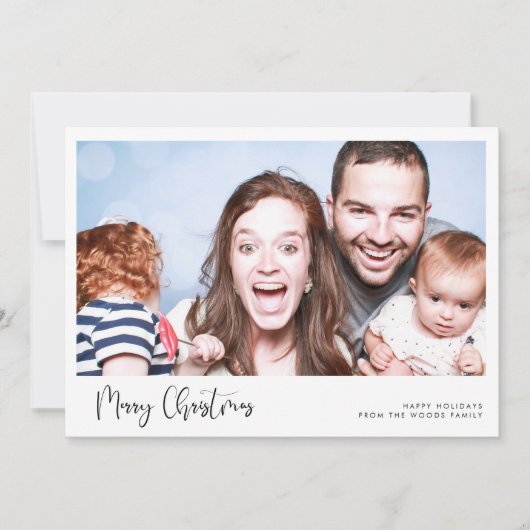 書道メリーお洒落クリスマスの写真 シーズンカード (正面)