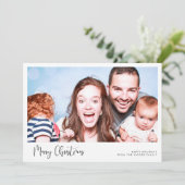 書道メリーお洒落クリスマスの写真 シーズンカード (スタンド正面)