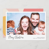 書道メリーお洒落クリスマスの写真 シーズンカード (正面/裏面)