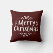書道メリーエレガントスクリスマスホリーベリー クッション (裏面)